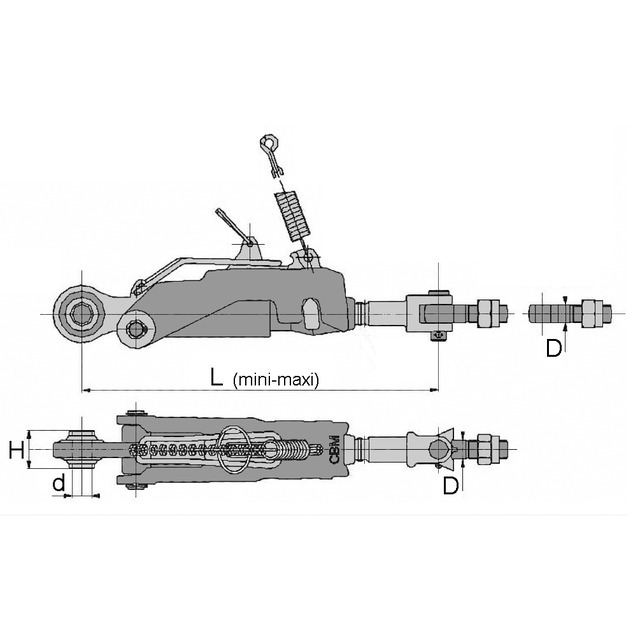 Stabilisateur automatique diametre 25,4 longueur de 461-482 pour Stabilisateurs - Country Market